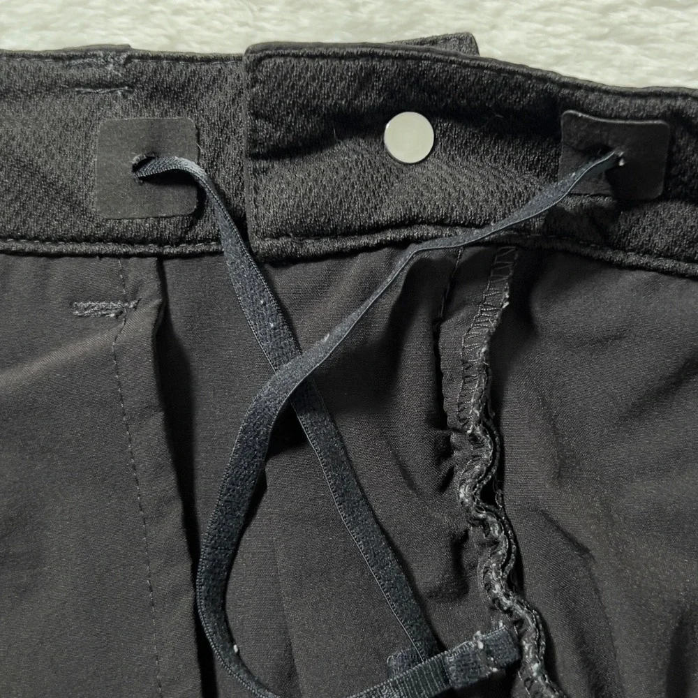 Patagonia Skyline Traveler Pants Women Sz 12 Black Ankle Zip Hiking Outdoor